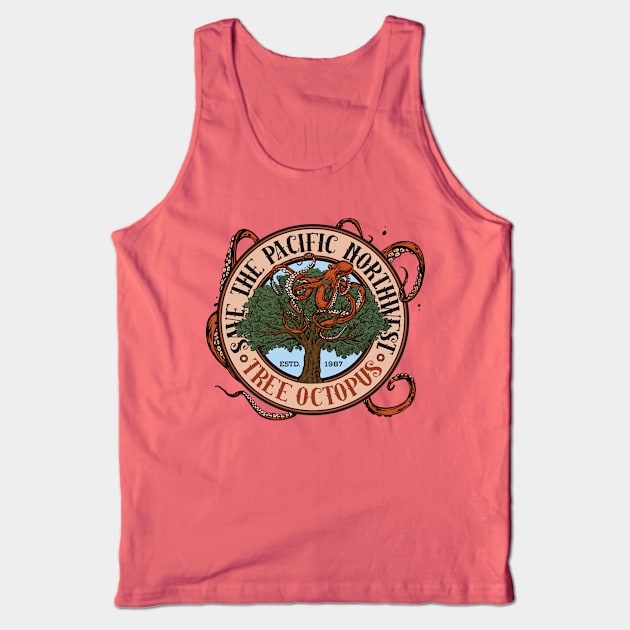 Save the Pacific Northwest Tree Octopus Tank Top by MindsparkCreative